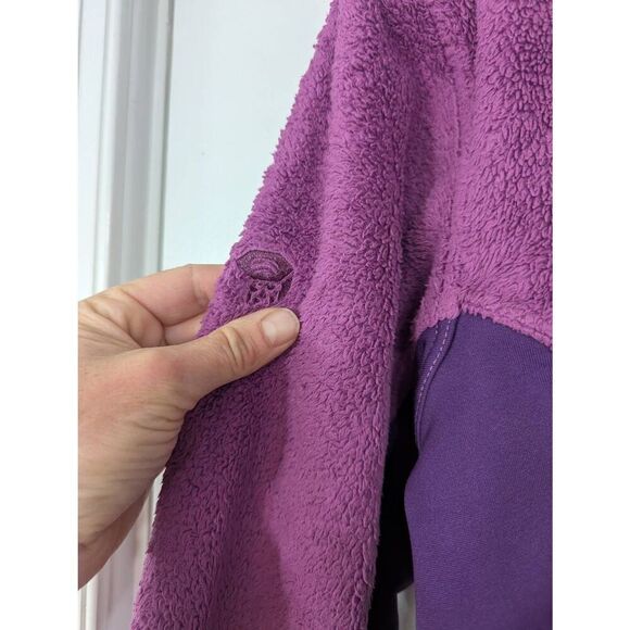 Mountain Hardwear Fleece Zip Up Jacket women's size medium purple cozy - Picture 9 of 9